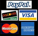 We accept all major credit cards!